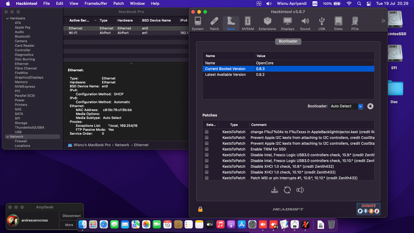 Lenovo Thinkpad X260 4th Dual Battery [SkyLake   Intel HD 520 + PS2]   OpenCore 9
